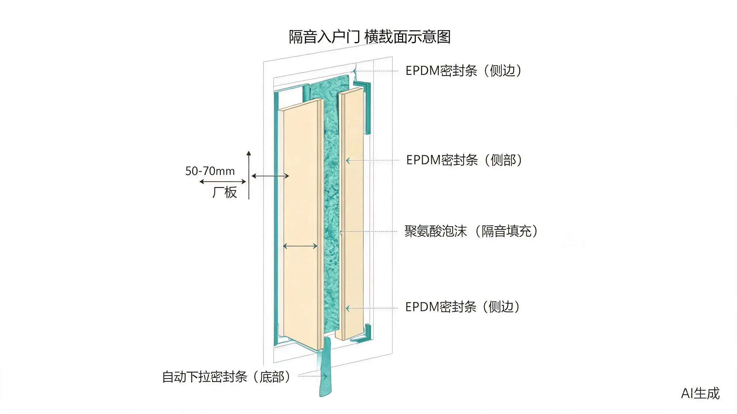入户门隔音:隔音门选购与密封升级