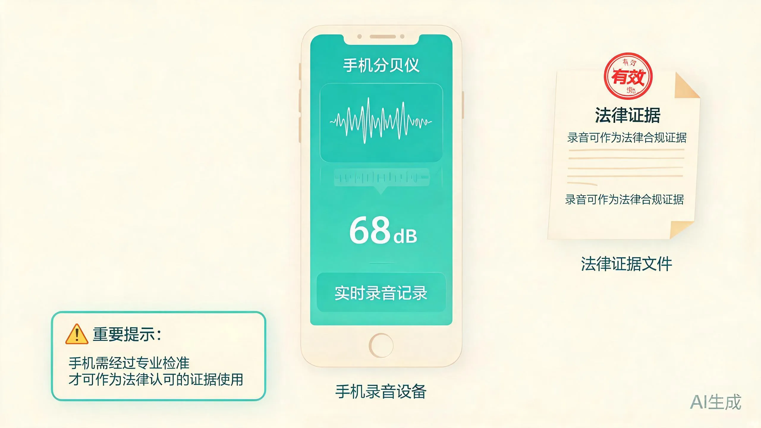 手机分贝 APP 数据能否作为证据?法律认可的证据长什么样