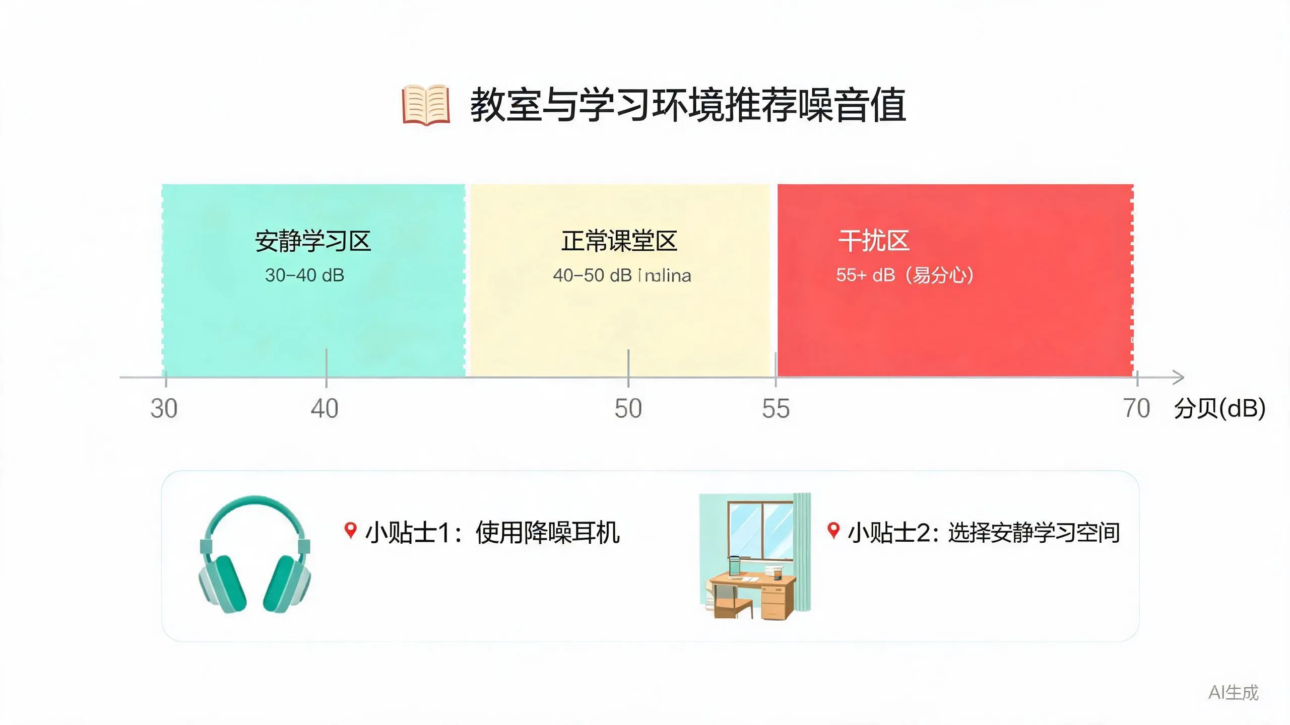 学习环境适宜分贝参考值
