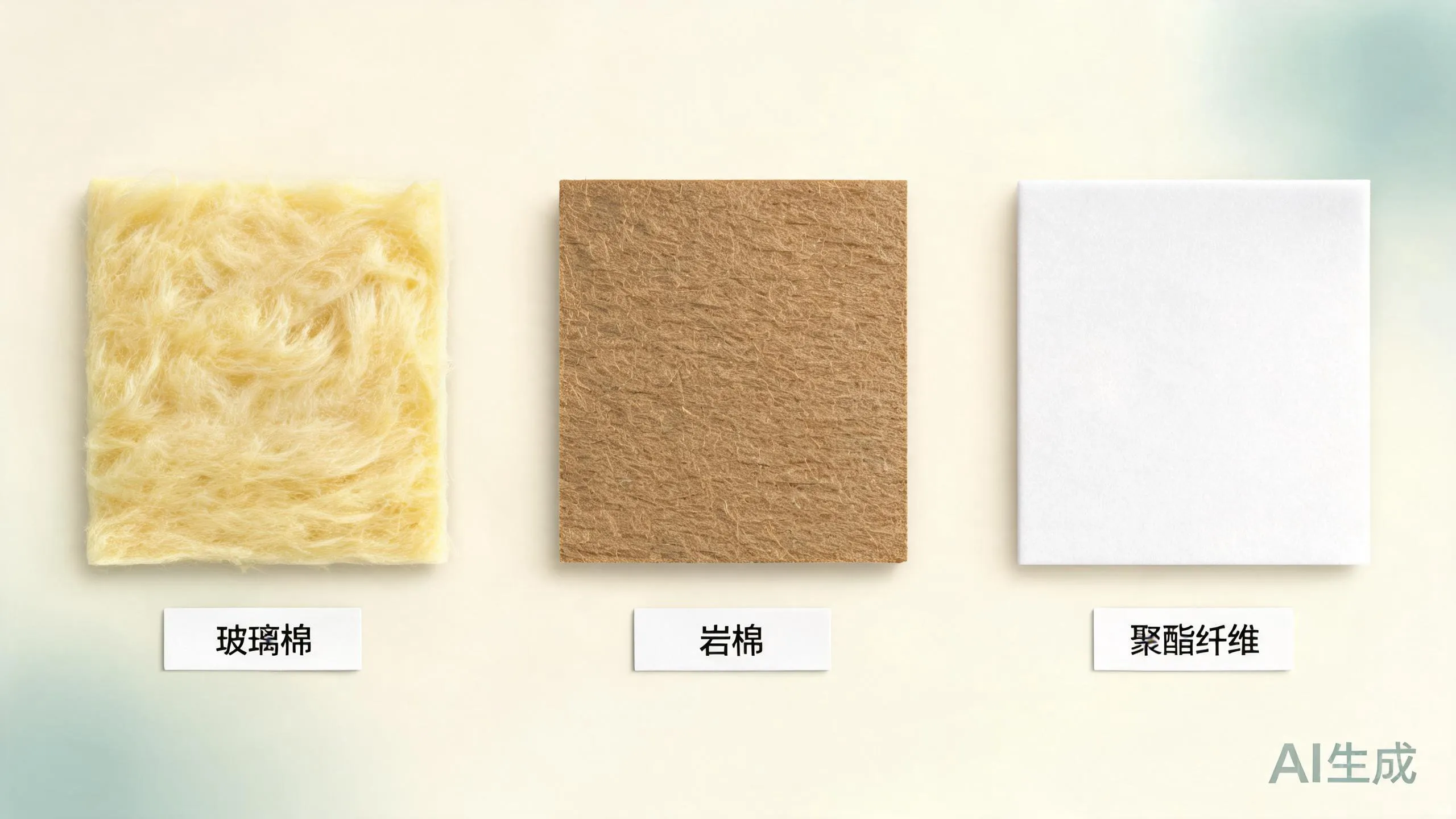 隔音棉怎么选:玻璃棉、岩棉、聚酯纤维对比