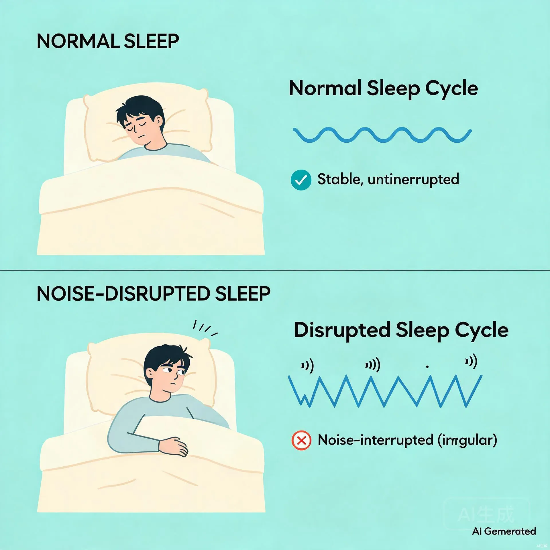 噪音如何影响睡眠?连续噪音与突发噪音的差异